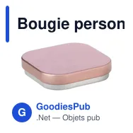 Bougie personnalisable senteur vanille avec logo - Laurie - Miniature 6