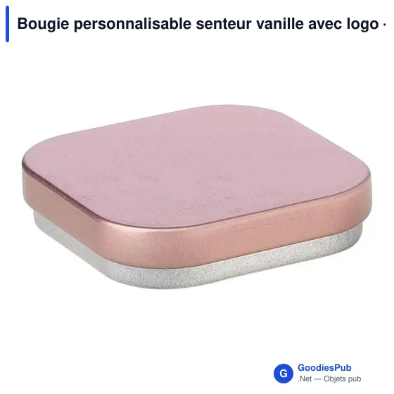 Bougie personnalisable senteur vanille avec logo - Laurie - Image 6