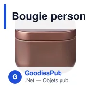 Bougie personnalisable senteur vanille avec logo - Laurie - Miniature 7