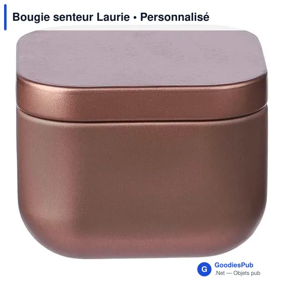 Bougie personnalisable senteur vanille avec logo - Laurie - Image 7