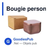Bougie personnalisable senteur vanille avec logo - Laurie - Miniature 8