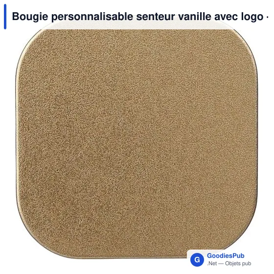 Bougie personnalisable senteur vanille avec logo - Laurie - Image 9