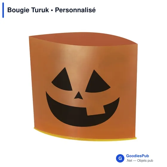 Bougie personnalisable Turuk avec logo pour événements festifs - Image 3