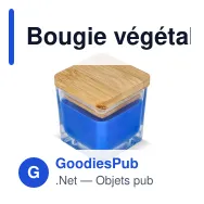 Bougie végétale personnalisable en pot de verre avec logo - Chakra - Miniature 2