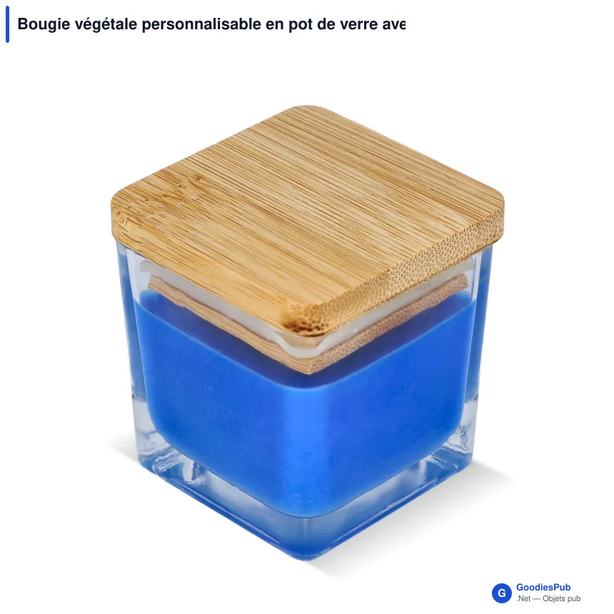 Bougie végétale personnalisable en pot de verre avec logo - Chakra - Image 2