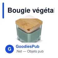 Bougie végétale personnalisable en pot de verre avec logo - Chakra - Miniature 3