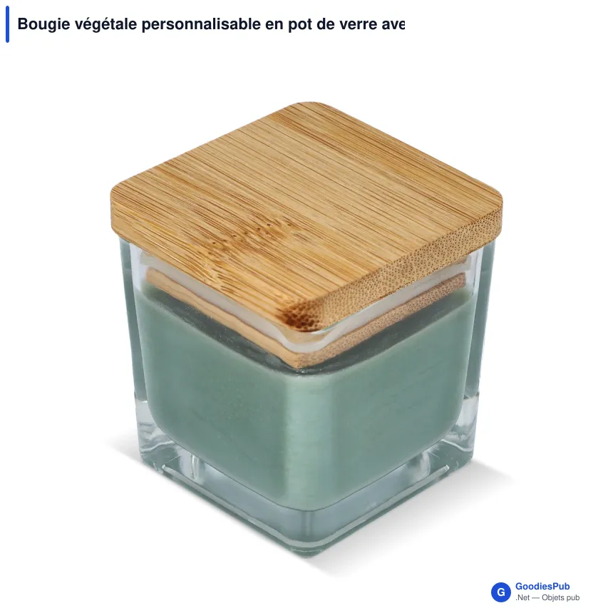 Bougie végétale personnalisable en pot de verre avec logo - Chakra - Image 3