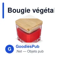 Bougie végétale personnalisable en pot de verre avec logo - Chakra - Miniature 4
