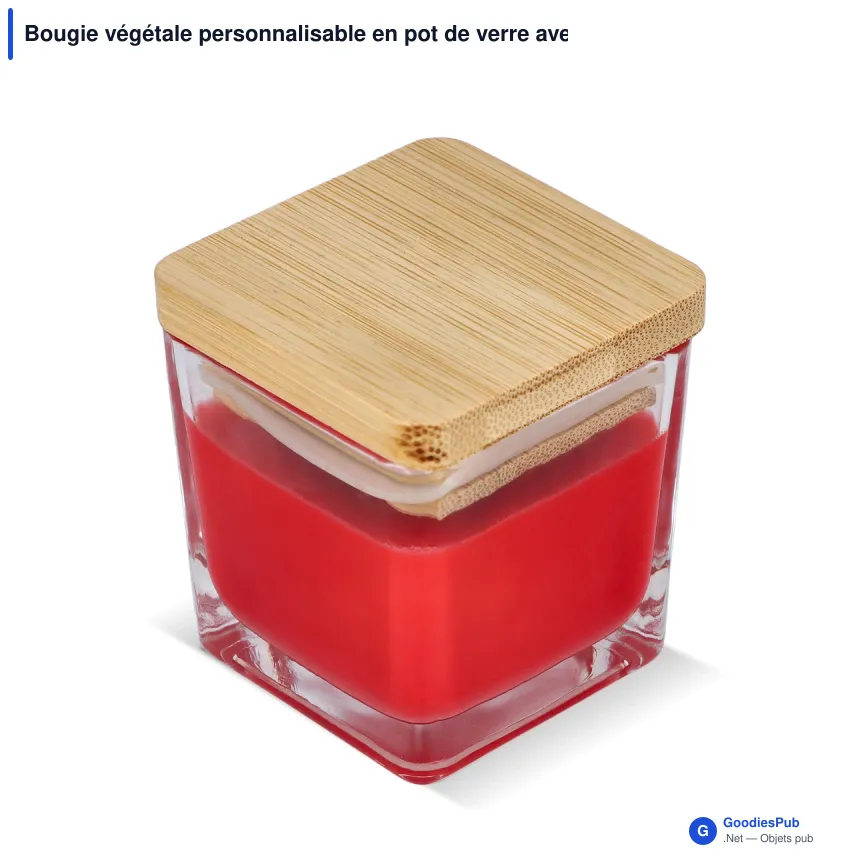 Bougie végétale personnalisable en pot de verre avec logo - Chakra - Image 4