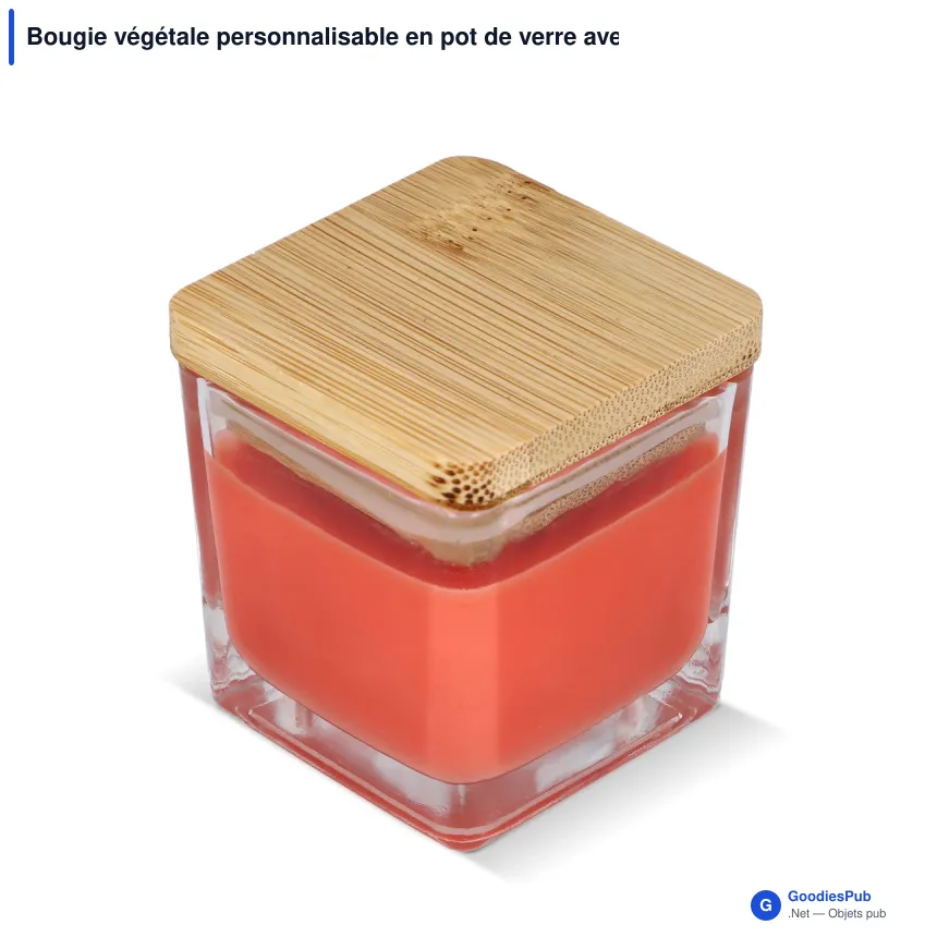 Bougie végétale personnalisable en pot de verre avec logo - Chakra - Image 5