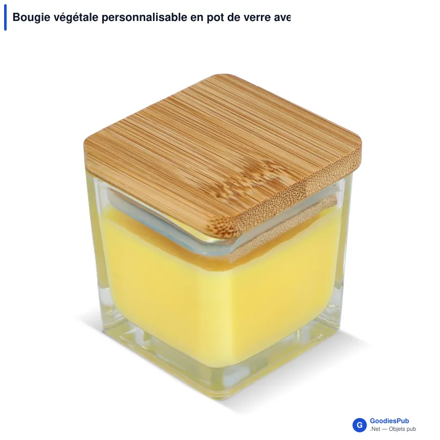 Bougie végétale personnalisable en pot de verre avec logo - Chakra - Image 6