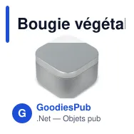 Bougie végétale parfumée personnalisable en étain recyclé avec logo - Ananda - Miniature 2