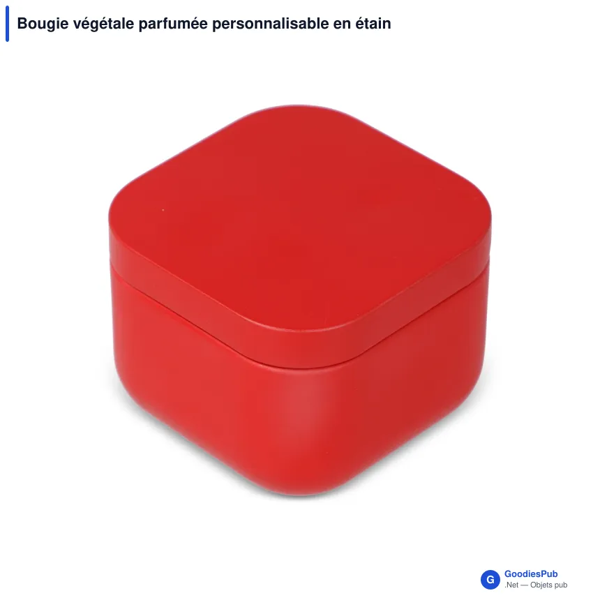 Bougie végétale parfumée personnalisable en étain recyclé avec logo - Ananda - Image 6