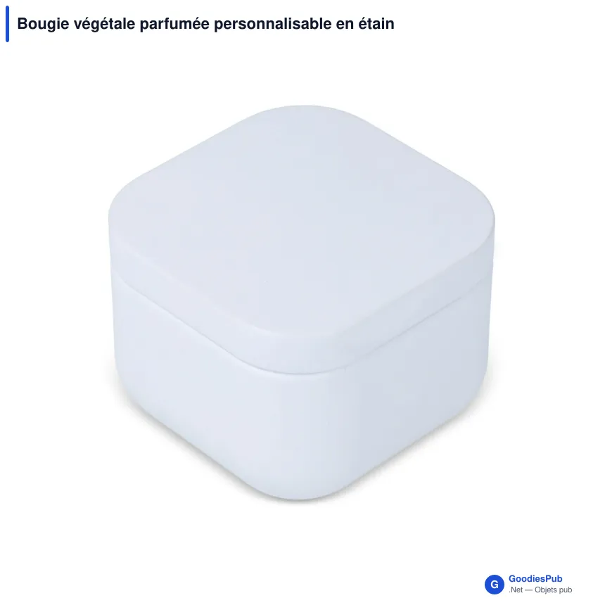 Bougie végétale parfumée personnalisable en étain recyclé avec logo - Ananda - Image 7