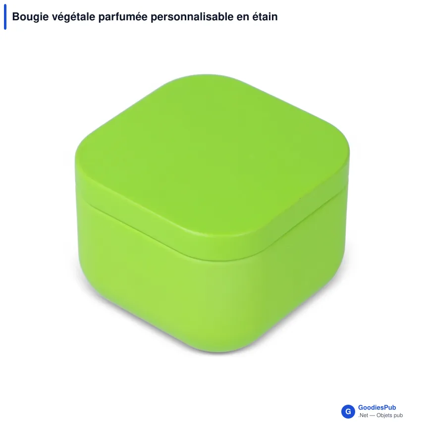 Bougie végétale parfumée personnalisable en étain recyclé avec logo - Ananda - Image 8