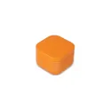 Variante Orange - Bougie végétale parfumée personnalisable en étain recyclé avec logo - Ananda