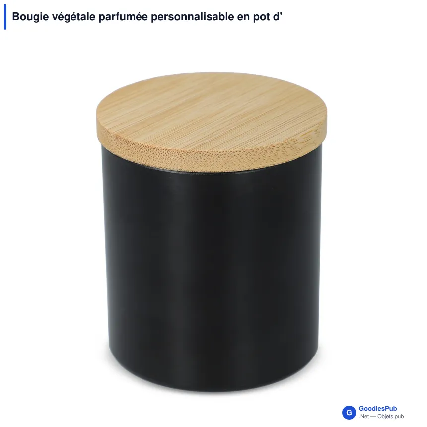 Bougie végétale parfumée personnalisable en pot d'aluminium recyclé avec logo - Bhakti - Image 3