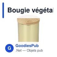 Bougie végétale parfumée personnalisable en pot d'aluminium recyclé avec logo - Bhakti - Miniature 4