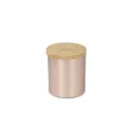 Variante Or rose - Bougie végétale parfumée personnalisable en pot d'aluminium recyclé avec logo - Bhakti