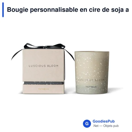 Bougie personnalisable en cire de soja avec logo - Victorian Luscious Bloom