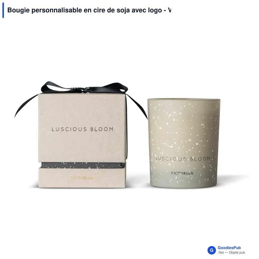 Bougie personnalisable en cire de soja avec logo - Victorian Luscious Bloom - Image 2