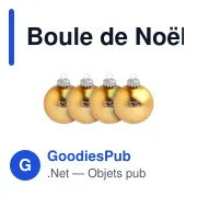 Boule de Noël personnalisable en verre - Lot de 4 - Made in Europeavec logo - Miniature 5