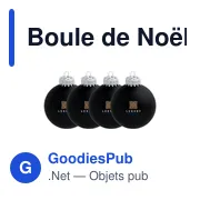 Boule de Noël personnalisable en verre - Lot de 4 - Made in Europeavec logo - Miniature 6