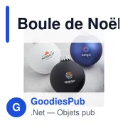 Boule de Noël personnalisable en verre - Lot de 4 - Made in Europeavec logo - Miniature 8
