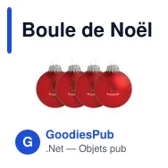 Boule de Noël personnalisable en verre - Lot de 4 - Made in Europeavec logo - Miniature 9