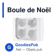 Boule de Noël personnalisable en verre - Lot de 4 - Made in Europeavec logo - Miniature 10