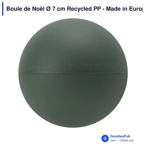 Boule de Noël personnalisable en plastique recyclé - Logo inclus - Image 8