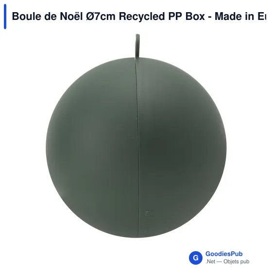 Boule de Noël personnalisable en plastique recyclé - Logo inclus - Image 11