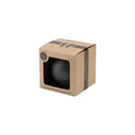 Variante noir - Boule de Noël personnalisable en plastique recyclé - Logo inclus