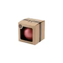 Variante rouge - Boule de Noël personnalisable en plastique recyclé - Logo inclus