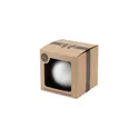 Variante blanc - Boule de Noël personnalisable en plastique recyclé - Logo inclus