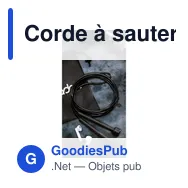 Corde à sauter personnalisable avec logo - Bouncer - Miniature 3
