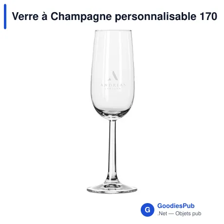 Verre à Champagne personnalisable 170 ml - Bourgogneavec logo