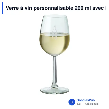 Verre à vin personnalisable 290 ml avec logo - Bourgogne