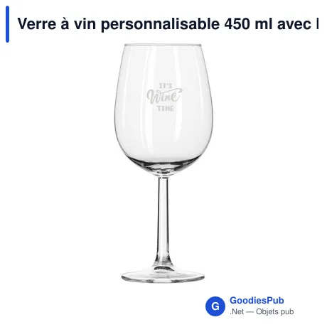 Verre à vin personnalisable 450 ml avec logo - Bourgogne