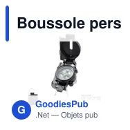 Boussole personnalisable Saida avec logo pour activités outdoor - Miniature 1