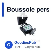 Boussole personnalisable Saida avec logo pour activités outdoor - Miniature 2