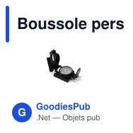 Boussole personnalisable Saida avec logo pour activités outdoor - Miniature 3