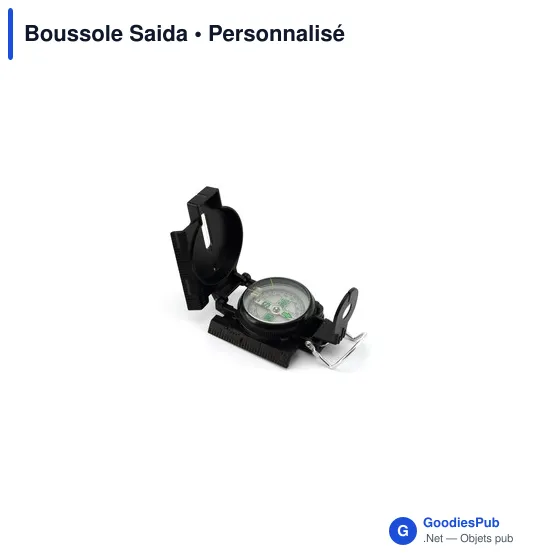 Boussole personnalisable Saida avec logo pour activités outdoor - Image 3