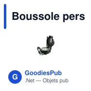 Boussole personnalisable Saida avec logo pour activités outdoor - Miniature 4
