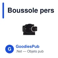 Boussole personnalisable Saida avec logo pour activités outdoor - Miniature 5