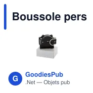 Boussole personnalisable Saida avec logo pour activités outdoor - Miniature 7