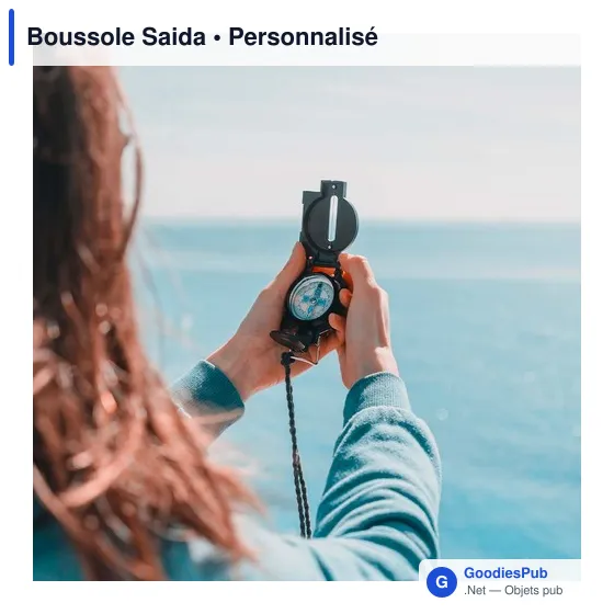 Boussole personnalisable Saida avec logo pour activités outdoor - Image 9