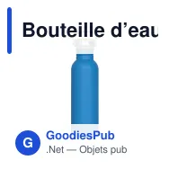 Bouteille d’eau personnalisable en inox et bambou 750 ml avec logo - Ashton - Miniature 7