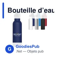 Bouteille d’eau personnalisable en inox 750 ml avec logo - Lennox - Miniature 1