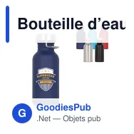 Bouteille d’eau personnalisable en inox 500 ml avec logo - Skyler - Miniature 1